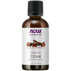 NOW Essential Oils, Clove Oil, Balancing Aromatherapy Scent, Steam Distilled, 100% Pure, Vegan, Child Resistant Cap, 2-Ounce