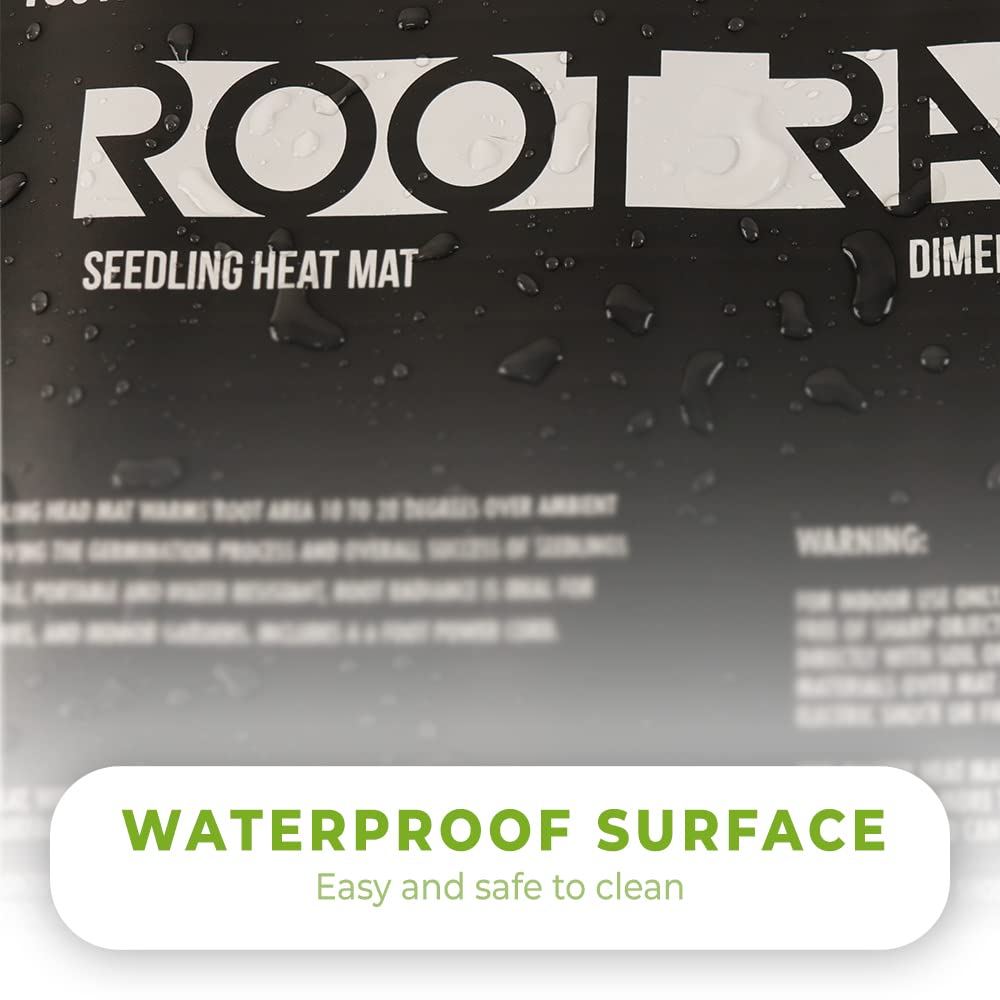 DL Wholesale Root Radiance Seedling Heat Mat Pad 48    x 20.75    for Plant Seed Starting, Indoor Germination Supplies Black, La