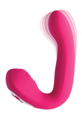 Evolved Novelties - Buck Wild - Come Hither Dual End Rechargeable Silicone Massager - Pink