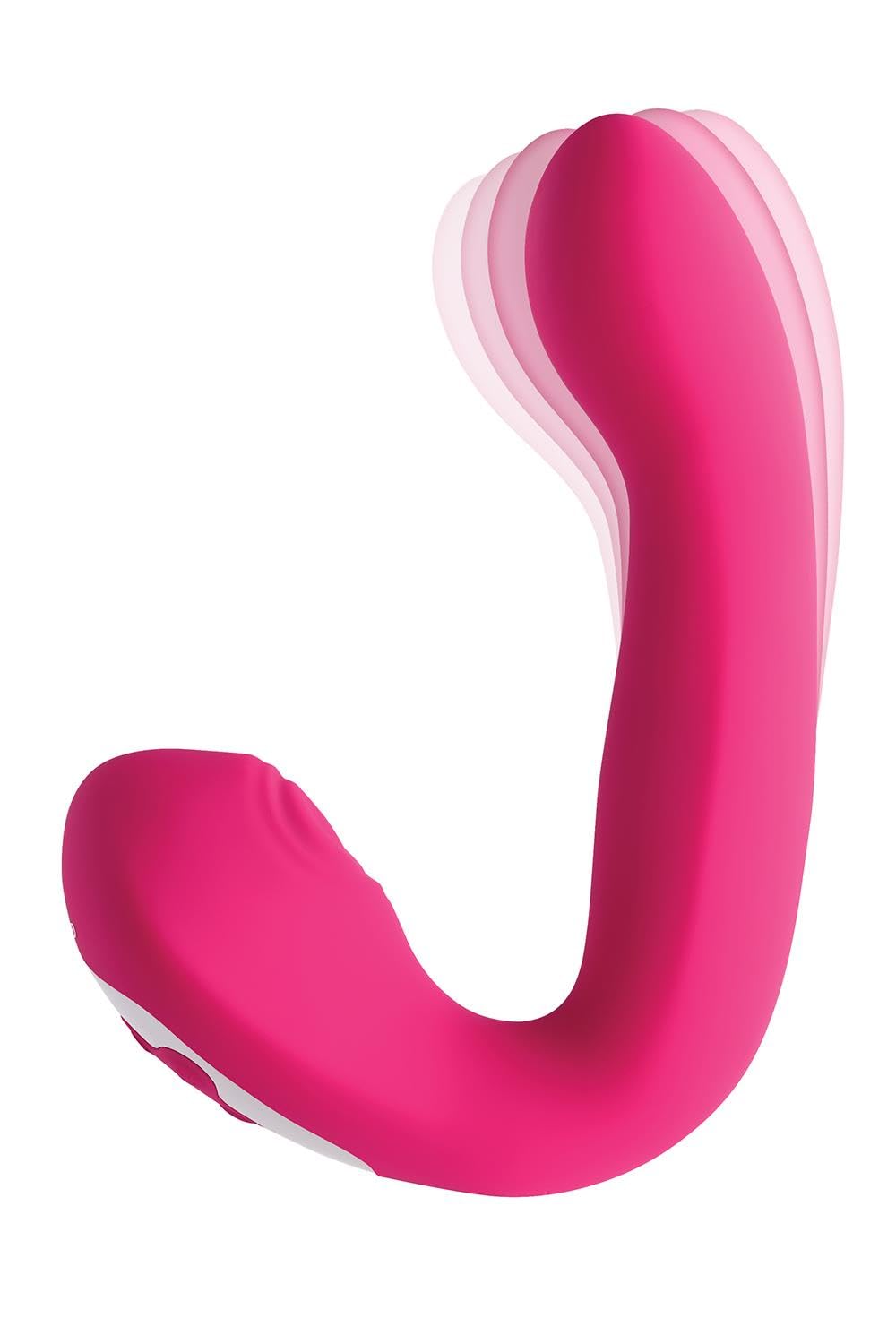Evolved Novelties - Buck Wild - Come Hither Dual End Rechargeable Silicone Massager - Pink
