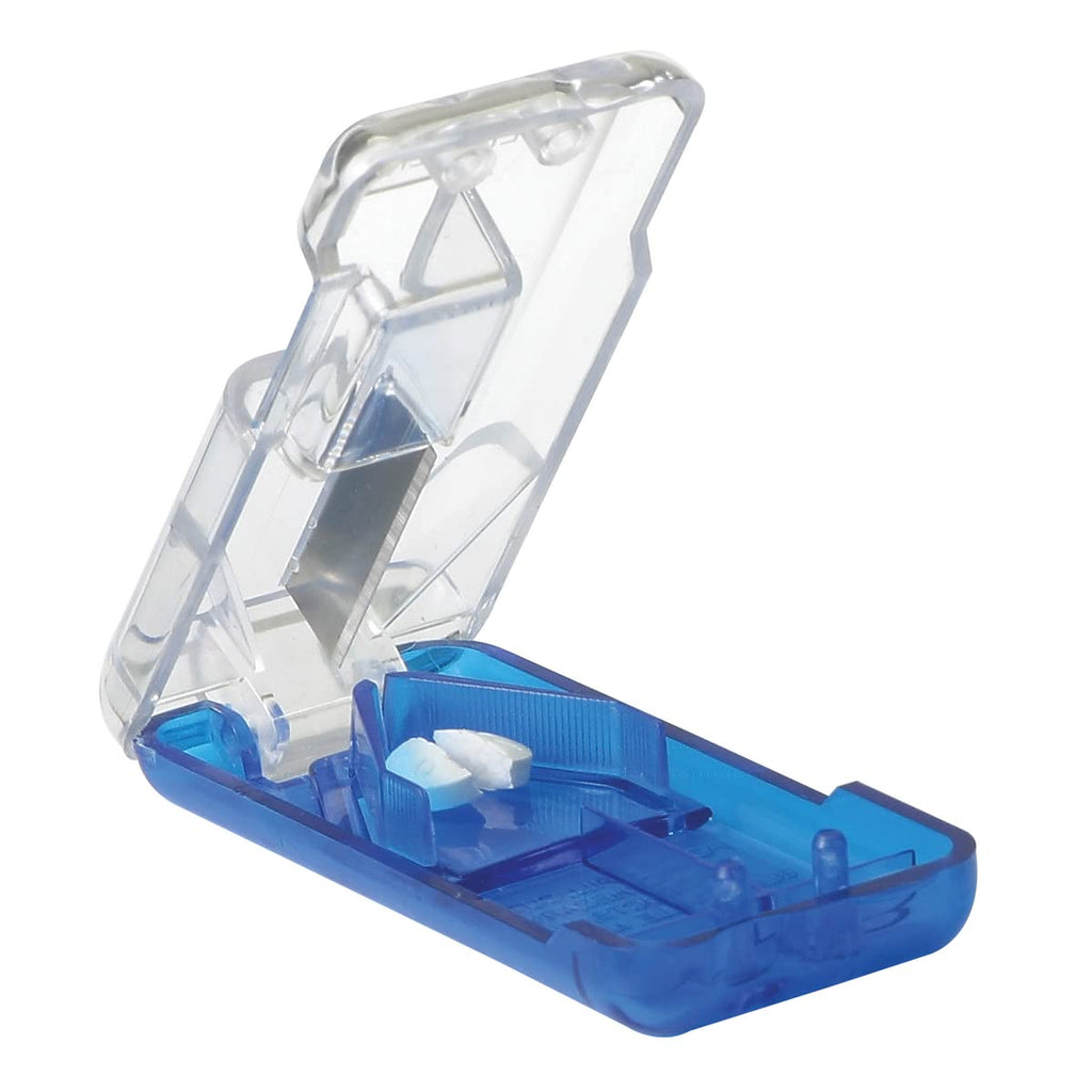 EZY DOSE Pill Cutter and Splitter with Dispenser, Daily Usage, Safely Cut Pills, Vitamins, Tablets, Accurate and Easy Cutting, S