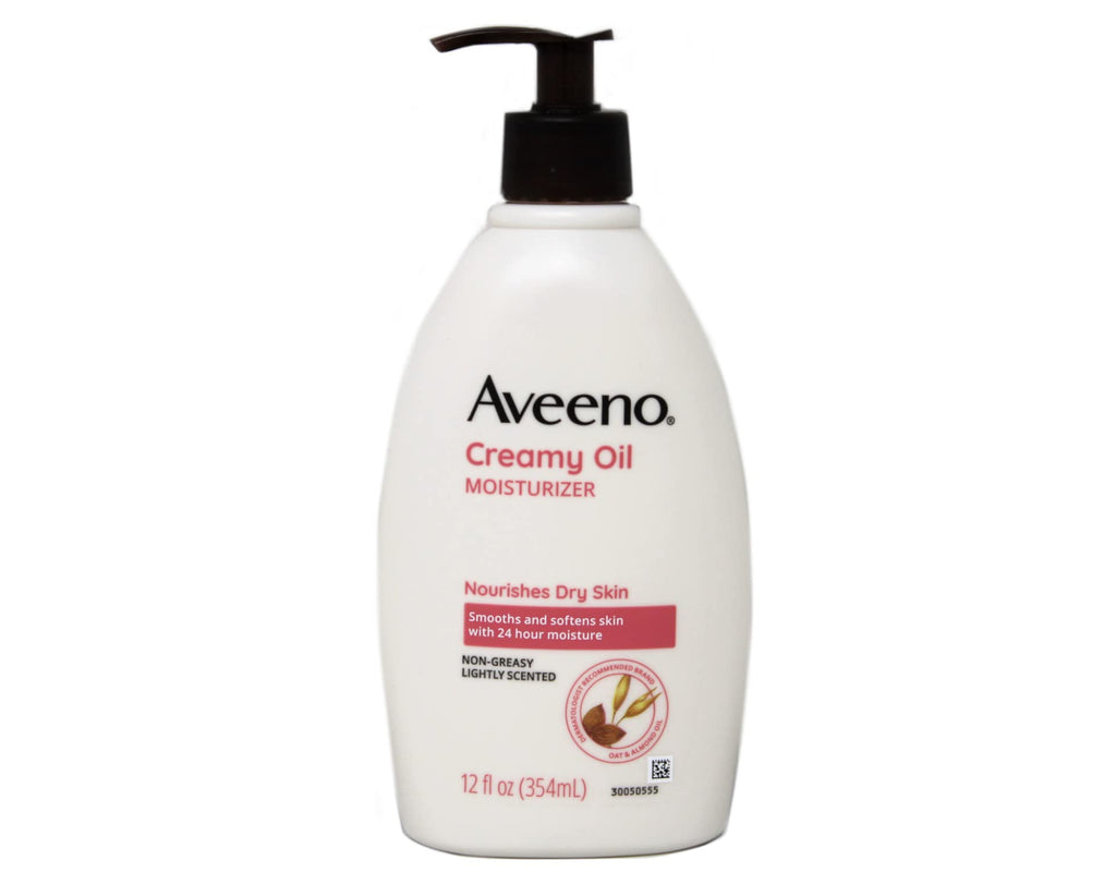 Johnson & Johnson 3921 Aveeno Creamy Moisturizing Oil, Pump (Pack of 12)