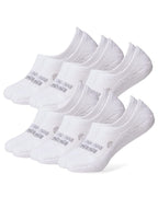 32 DEGREEES Women's 6 Pack Comfort No Show Socks | Anti-Odor | Heel Grips | Arch Support | Active | Casual | Work, White, Medium