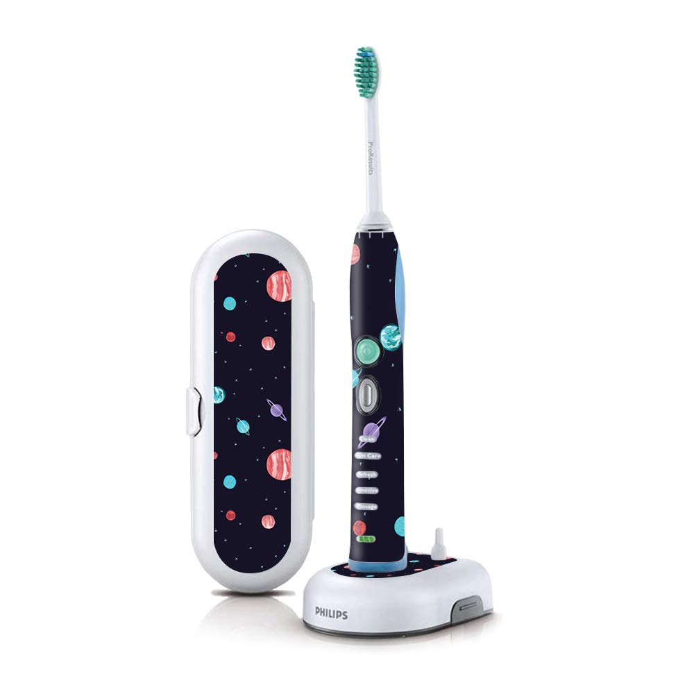 MightySkins Skin Compatible with Philips Sonicare 7 Series FlexCare+ Rechargeable - Bright Night Sky | Protective, Durable, and 