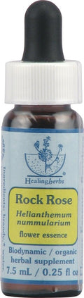 Flower Essence Services Healing Herb Supplement Dropper, Rock Rose, 0.25 Fluid Ounce