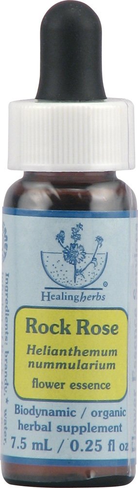 Flower Essence Services Healing Herb Supplement Dropper, Rock Rose, 0.25 Fluid Ounce