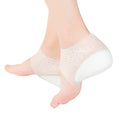Heel Cup Insoles Half Height Increase Insoles Invisible Silicone Shoe Lift Heel Pads 4.5CM Men Women (for Size 40-46)