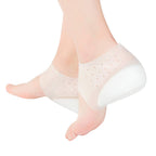 Heel Cup Insoles Half Height Increase Insoles Invisible Silicone Shoe Lift Heel Pads 4.5CM Men Women (for Size 40-46)