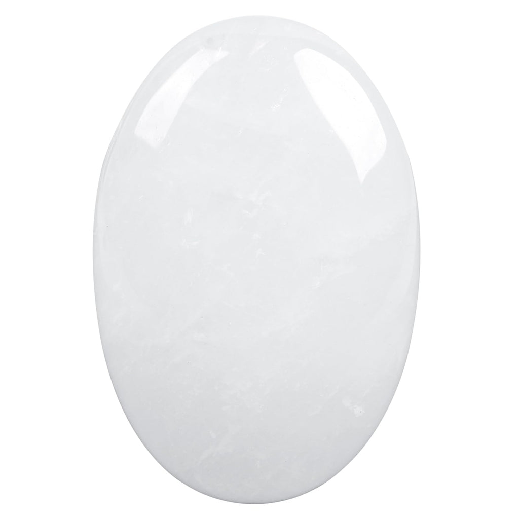 Loveliome Natural Rock Quartz Oval Polished Worry Stones, Healing Crystal Indoor Fountain Stones Massage Energy Anxiety Relief I
