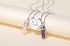 PESOENTH Best Friend Friendship Necklace Birthday Gifts For Women- BFF Necklace for 2 Heart,Matching Necklaces for best friends