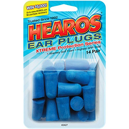 Hearos Ear Plugs Xtreme Protection, 14-Pair Foam (Pack of 9)
