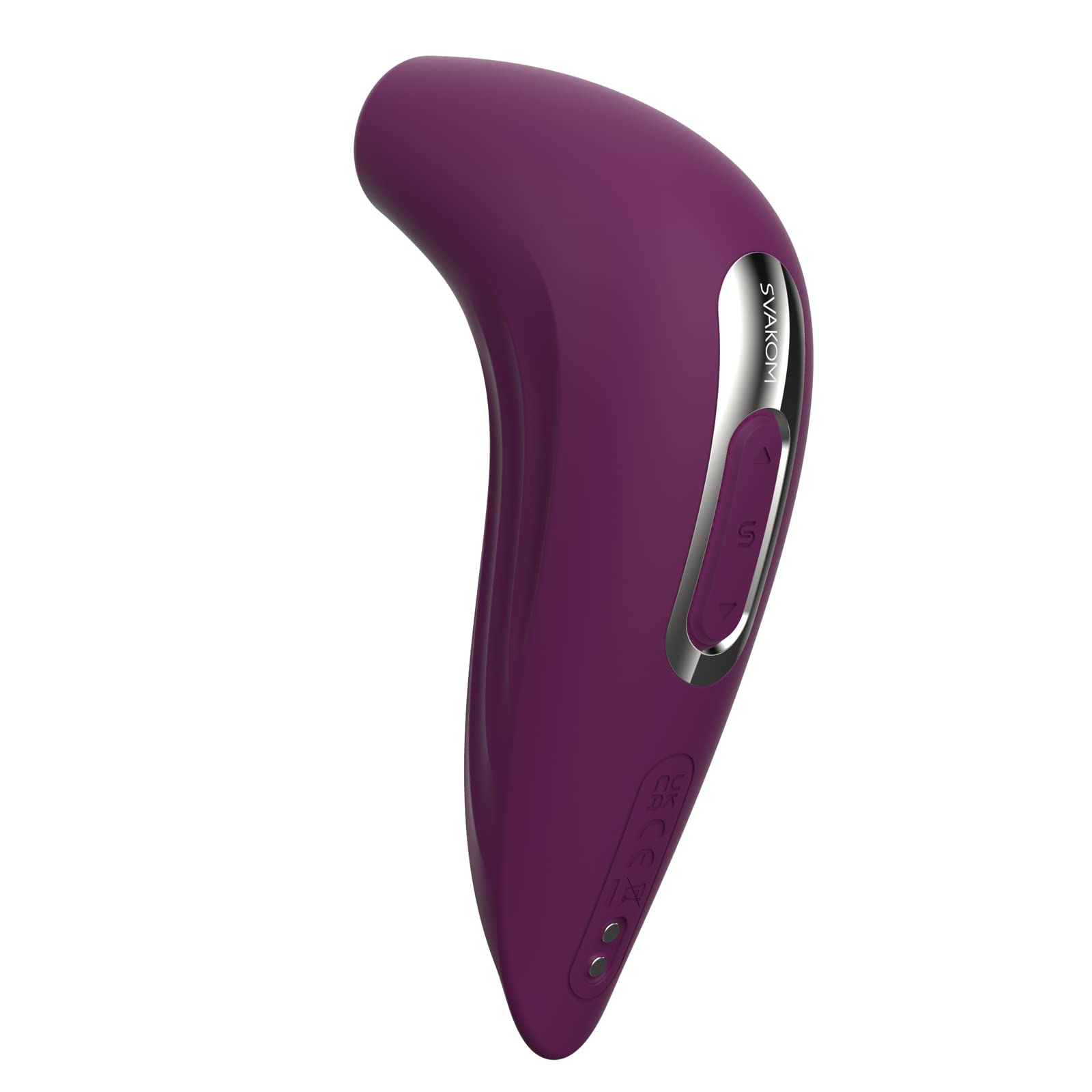 SVAKOM Pulse Union App Compatible Silicone Sucction Stimulation Vibrator - Violet/Silver