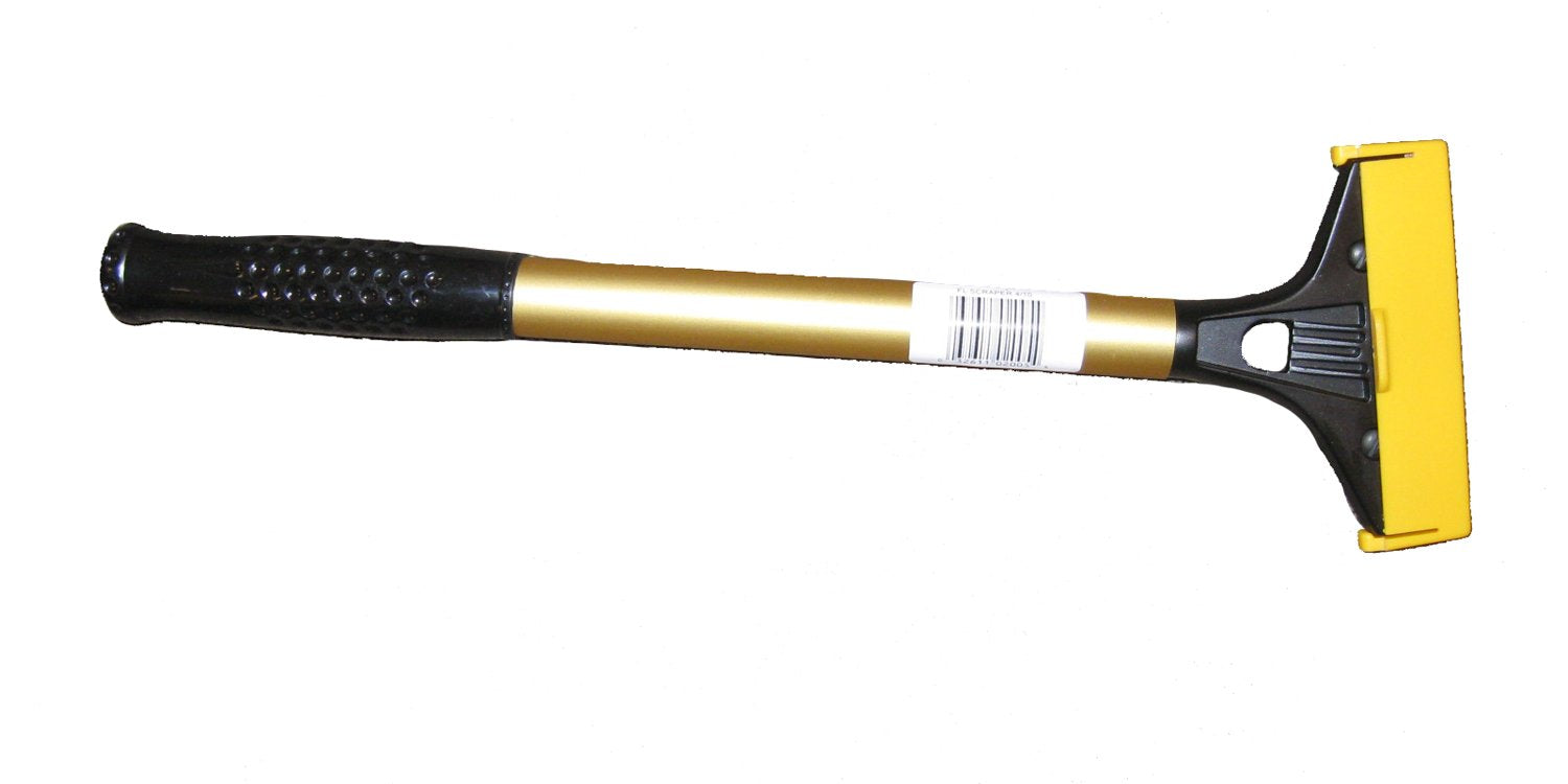 Ettore Heavy Duty Floor Scraper, 15 x 4.3 x 1, Gold, Black
