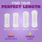 Poise Daily Liners, Incontinence Panty Liners, 2 Drop Very Light Absorbency, Regular Length, 48 Count of Pantiliners, Packaging