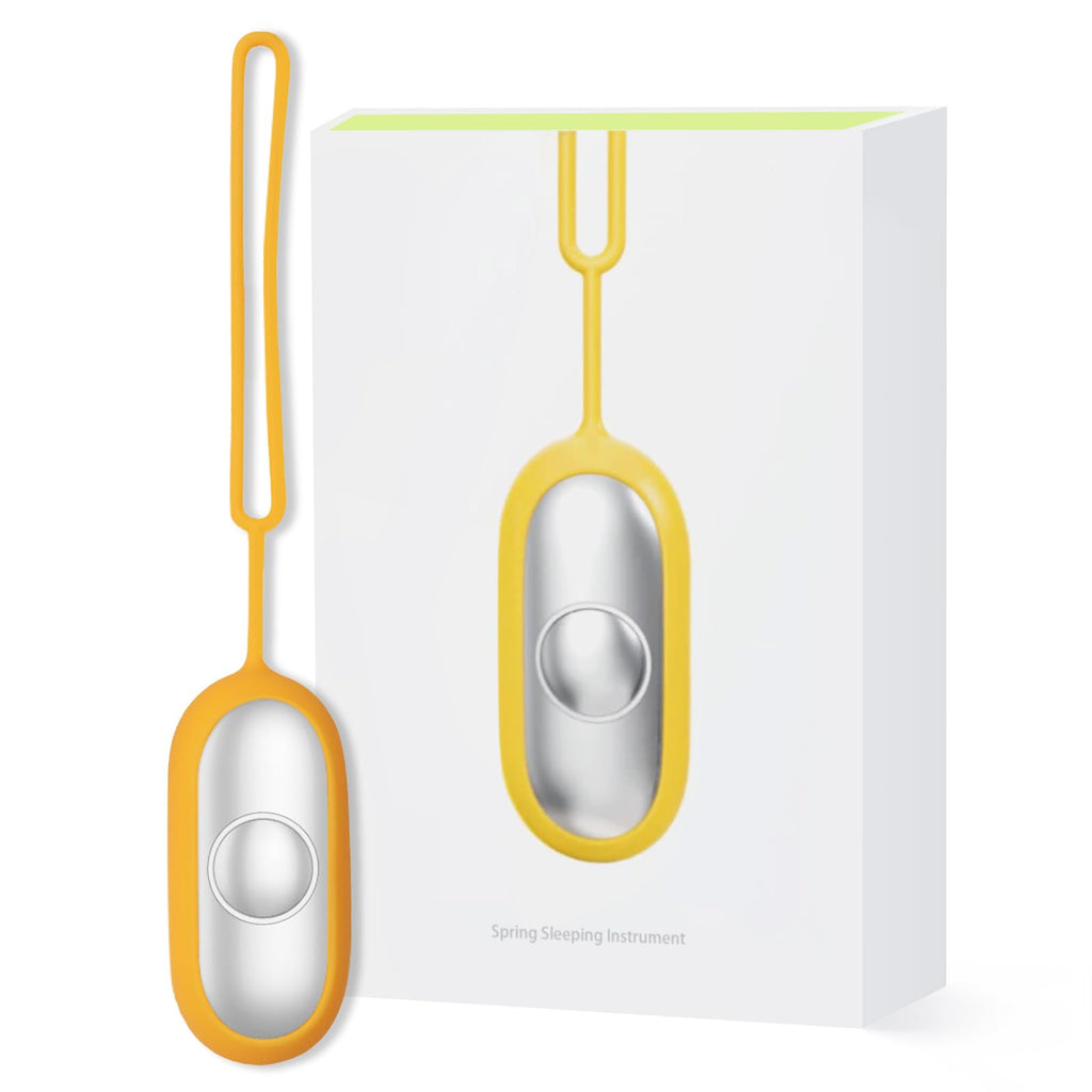 GOQELK Compact Handheld Sleep Aid Device - Relaxation Tool for Improved Sleep, Mood & Focus, Adjustable Massage Intensity, Porta