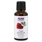 NOW Essential Oils, Rose Absolute, 5% Blend of Pure Rose Absolute Oil in Pure Jojoba Oil, Romantic Aromatherapy Scent, Vegan, Ch
