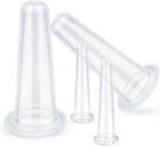 4Pcs Transparent Massage Cupping Set Silicone Mini Facial Cups Face Massager Helper Skin Care Neck Back Eyes Massaging Cup Safe