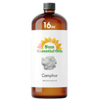 Sun Essential Oils - 16 oz Camphor Essential Oil with Dropper for Diffuser, Skin, Aromatherapy Massage, Humidifier, Crisp Scent 