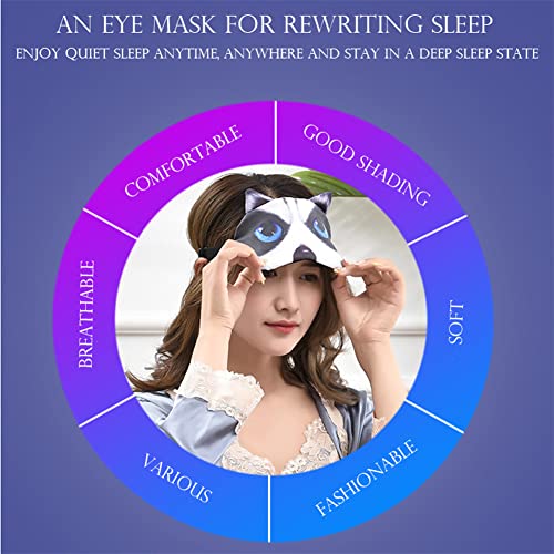 HXINFU Funny Sleep Mask Eyes Cover for Sleep for Kids Sleeping Mask On Travel