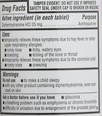 Kirkland Signature Diphenhydramine Hci 25 Mg Allergy Medicine & Antihistaminecompare to Active Ingredient of Benadryl Allergy Ge