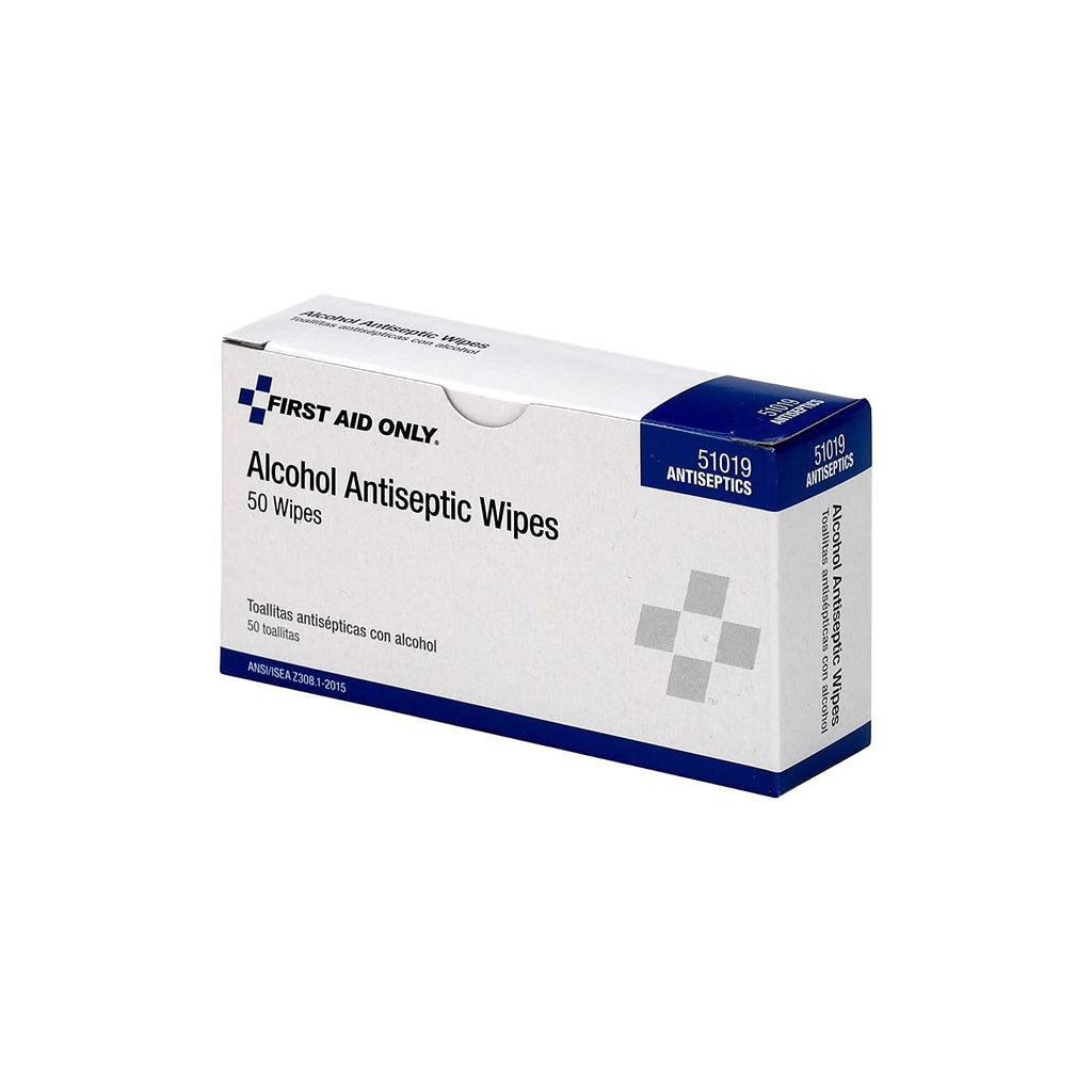 PhysiciansCare 51019 Alcohol Prep Pads, Single Use Packets, 50 Packets/BX