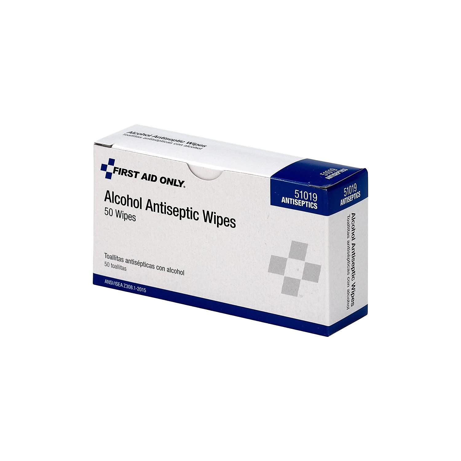 PhysiciansCare 51019 Alcohol Prep Pads, Single Use Packets, 50 Packets/BX