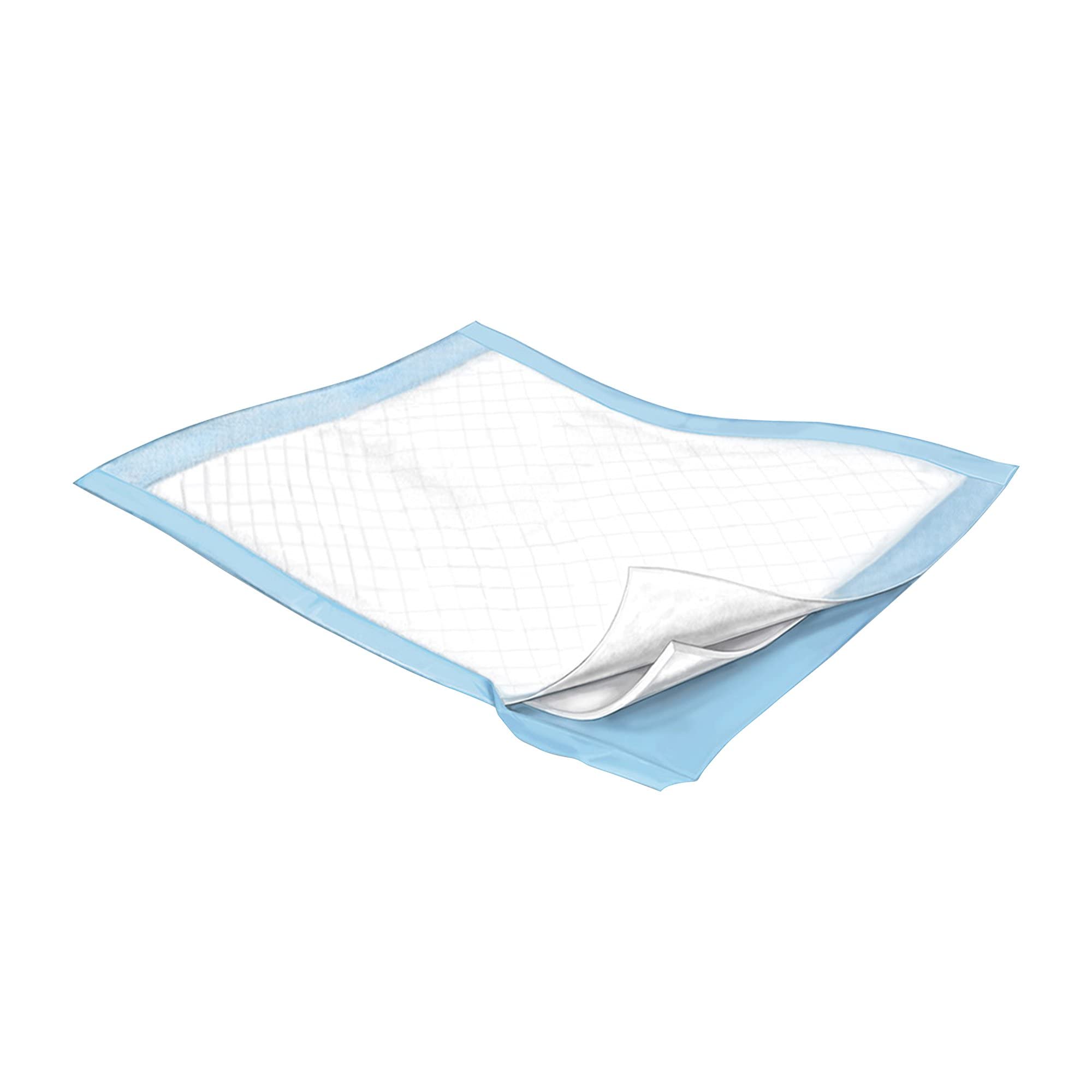 Cardinal Health Simplicity Basic Incontinence Underpads, Disposable - Light Absorbency, Fluff Core, Embossed Poly Backsheet - 23