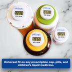 Pillogic Medicine Timer-Medication Tracker-Pill Reminder-Works on Childrens Liquid Medicine-Prescription-Easy-Reusable.