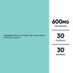 Nutricost Boric Acid 600mg, 30 Capsules - Vaginal Suppository - Non-GMO - for Women