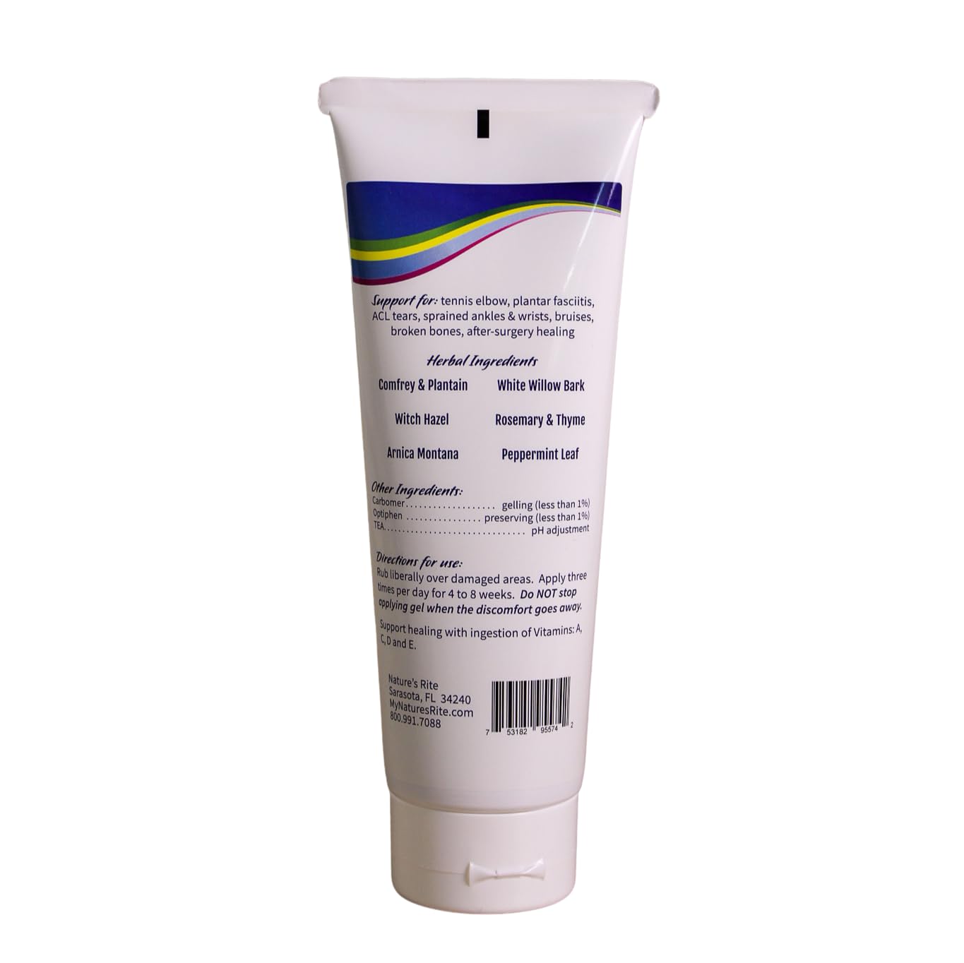Natures Rite Rehab Remedy Gel, 6.8 OZ (200ML), Soothing, Fast Acting, Non-Greasy Muscle Relief with Natural Ingredients