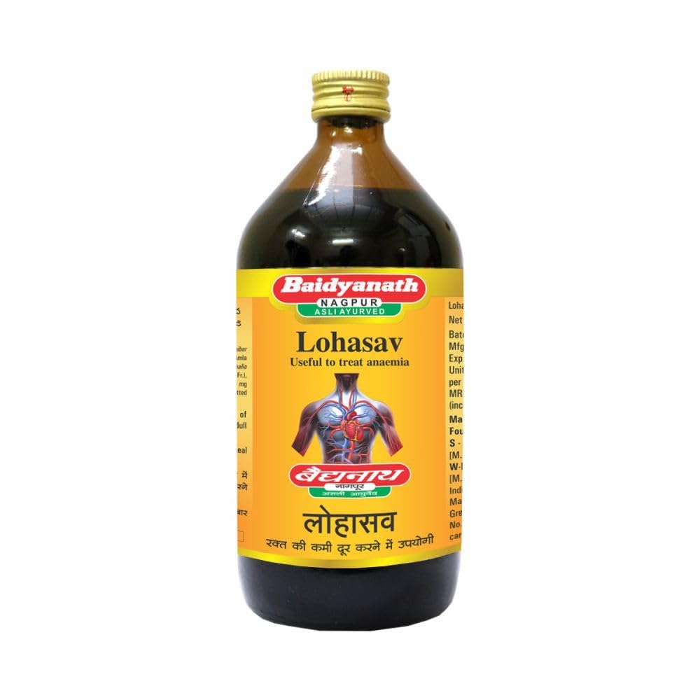 Baidyanath Asli Ayurved Lohasav I Anaemia Syrup I 450 Ml, Natural