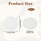 Diffuser Refill Pads, 50 Pcs 1 Inch Round Essential Oil Diffuser Pad Mini Microfibre Air Filter Scent Pads Unscented Pad for Hum
