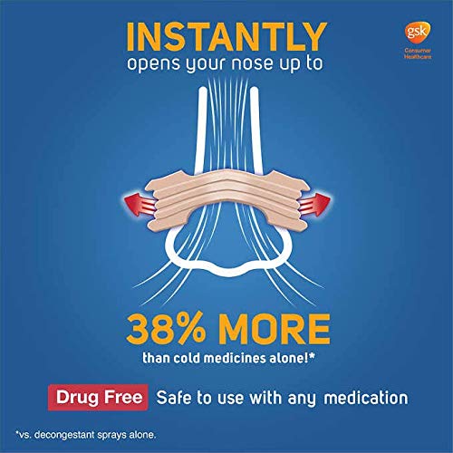 Breathe Right Nasal Strips to Stop Snoring, Drug-Free, Extra Clear (72 Count)