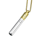 Milumber 528 Hz Breathing Necklace, Breathlink Quit Smoking Tool, Meditation Necklace, with Diffuser, Anxiety and Stress Relief 