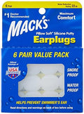Macks Pillow Soft Silicone Earplugs - 6 Pair (Pack of 8), Value Pack - The Original Moldable Silicone Putty Ear Plugs for Sleep