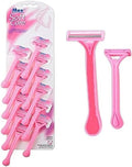 Soft Care Disposable Manual Razors For Women,Twin Blade, Body Hair Removal, (12 Count)