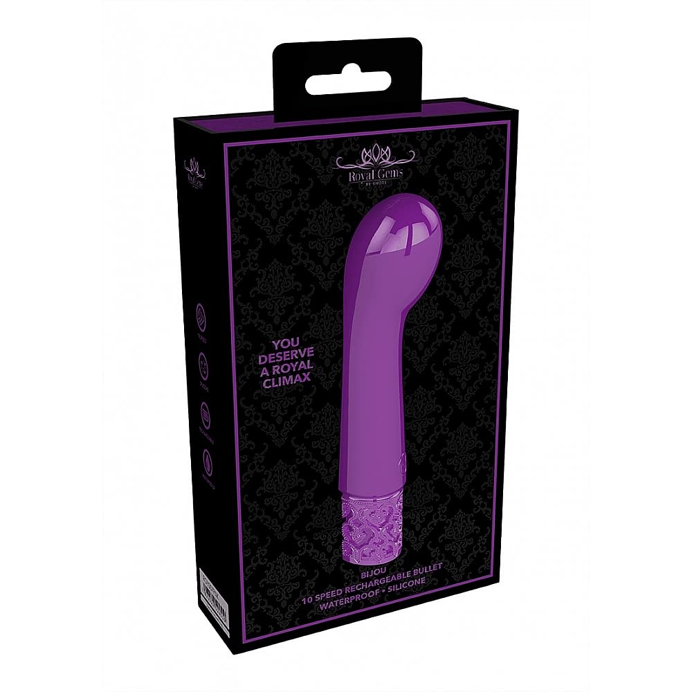 Royal Gems Bijou Curved Bullet Vibr Pur ROY007PUR