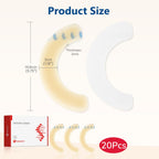 DERAYMI 20 PCS Ostomy Barrier Strips, 2 MM Thickness Elastic Colostomy Tape to Stop Leaks, Latex-Free Medical Grade Hydrocolloid