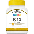 21st Century B-12 500 mcg Tablets, 110-Count (Pack of 2)