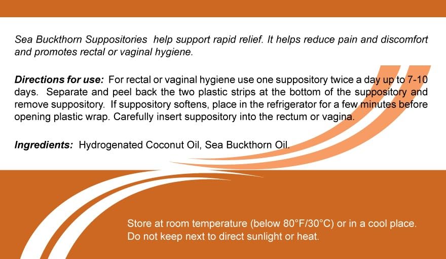 Suppositories with Sea-Buckthorn Oil (10 pcs)