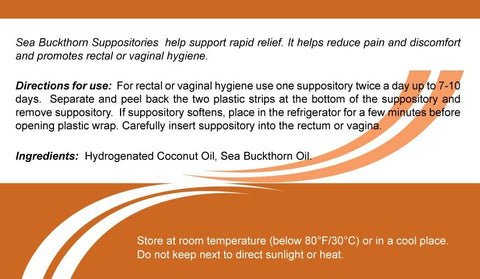 Suppositories with Sea-Buckthorn Oil (10 pcs)