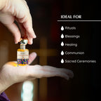 Frankincense & Myrrh Anointing Oil 9ml (0.3 fl oz.)| Blessings from The Holy Lands | Blessed Olive Oil from Jerusalem with Bibli