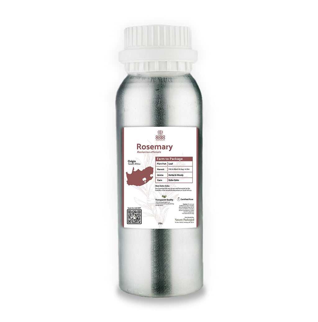Nature Packaged Rosemary Essential Oil - Direct from Qobo Qobo in South Africa - Pure Essential Oil for Diffusers and Aromathera