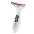 7Color LED Red Light Therapy Face & Neck Massager  AntiAging Facial Sculptor with Heat, Vibration, Lifting, Firming, Timer fo