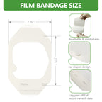 Transparent Film Dressing 2.3 x 2.75, 100 Packs, Waterproof Wound Cover Bandage, Post Surgical Shower or Tattoo Aftercare Bandag