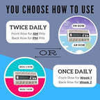 Weekly Pill Organizer with Compartments - Basic Model