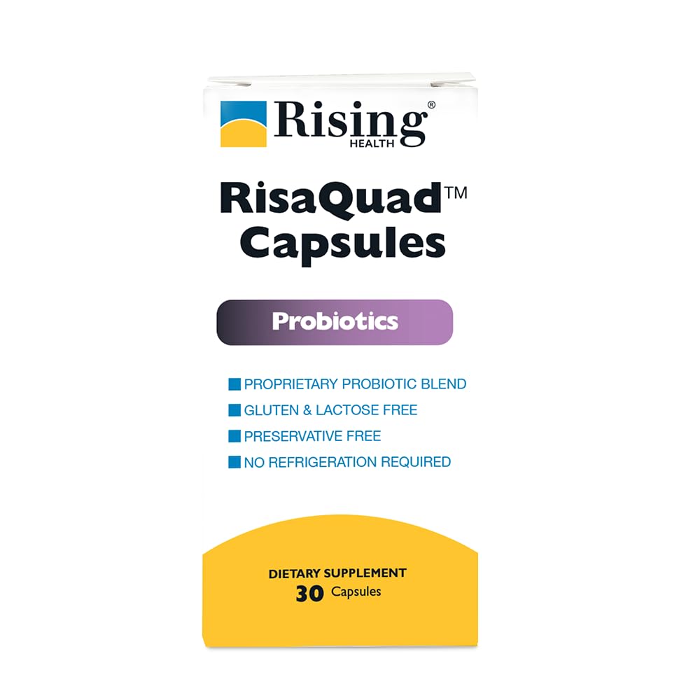 Rising Pharma - Risaquad 230mg - Probiotic Dietary Supplement Capsules - 30 Count