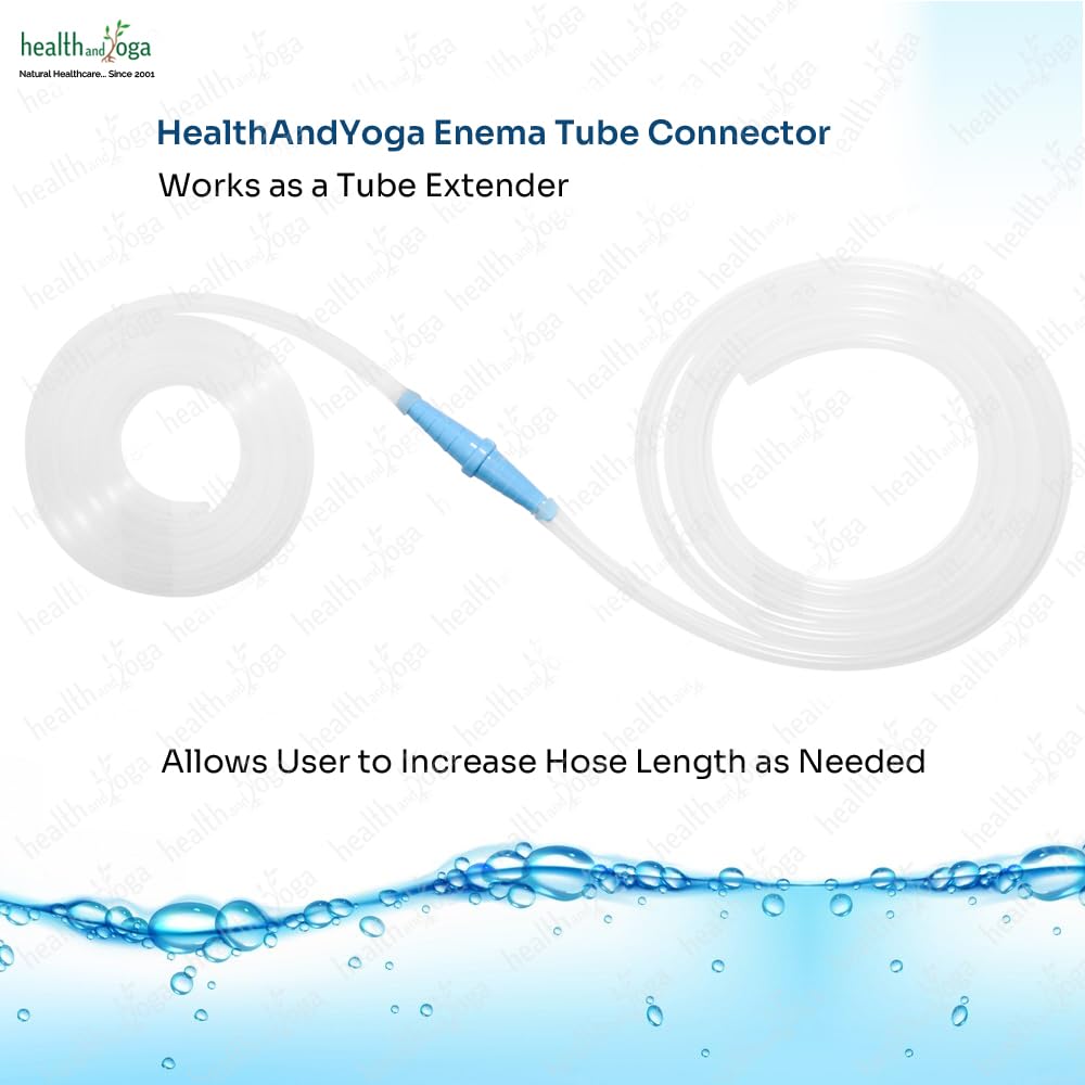 SoulGenie HealthAndYoga Enema Tube Connector- Gradual Step Ridges to Join Different Width - 8mm to 16mm Diameter Hoses - Enema S