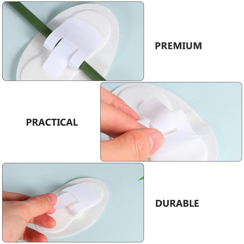EXCEART 20Pcs Catheter Stabilization Device Legband Holder Sticker Catheter Tube Holder Perspiration Holes Legband Holder Urine