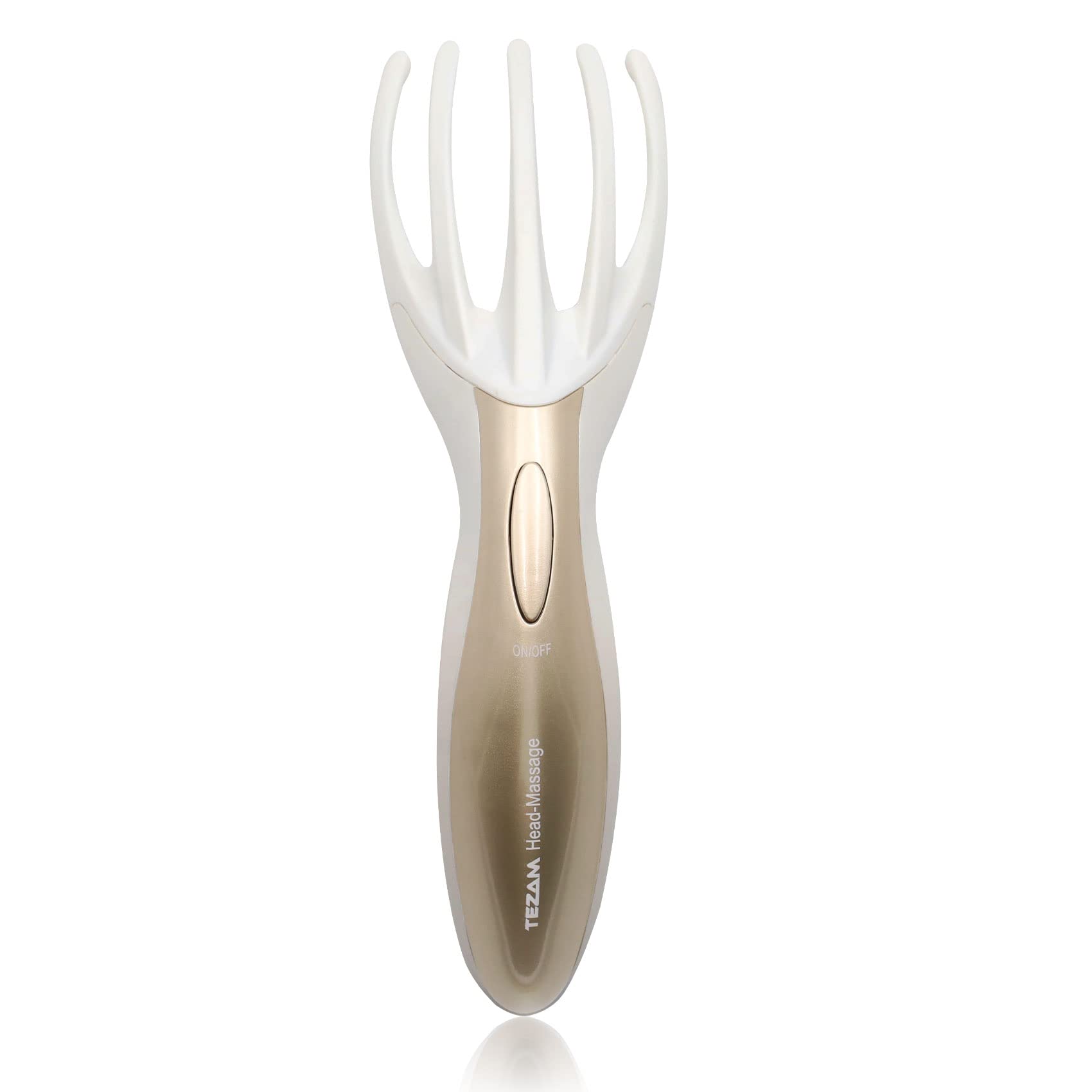 Tezam Electric Head Massager Neck Massage Octopus Scalp Stress Relax Spa Therapy Healing, Soft Resin Finger Gripper Claw Electro